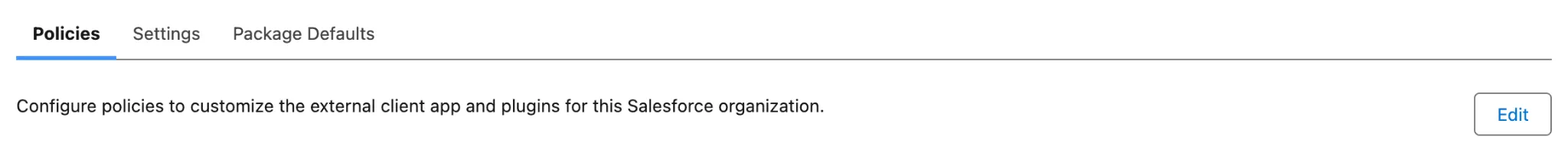 Edit policies